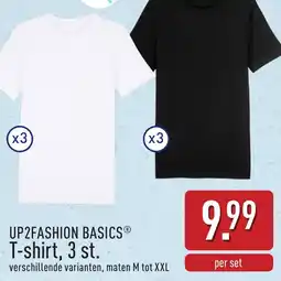ALDI Up2fashion basics t-shirt aanbieding