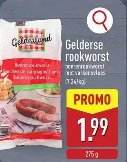 ALDI Gelderse rookworst aanbieding