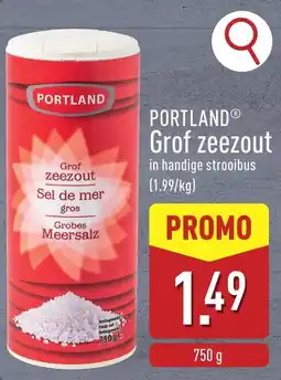 ALDI Portland grof zeezout aanbieding