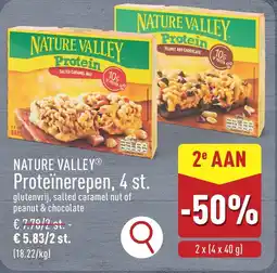 ALDI Nature Valley Proteïnerepen aanbieding