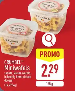 ALDI Crumbel Miniwafels aanbieding