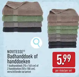 ALDI Novitesse Badhanddoek of Handdoeken aanbieding