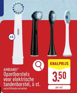 ALDI Ambiano Opzetborstels voor elektrische tandenborstel aanbieding