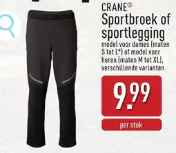ALDI Crane Sportbroek of sportlegging aanbieding