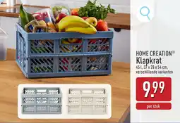 ALDI Home Creation Klapkrat aanbieding