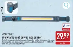 ALDI Workzone Werklamp met Bewegingssensor aanbieding