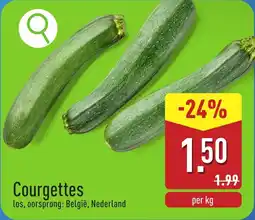 ALDI Courgettes aanbieding