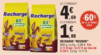 E.Leclerc Recharge Nesquik aanbieding