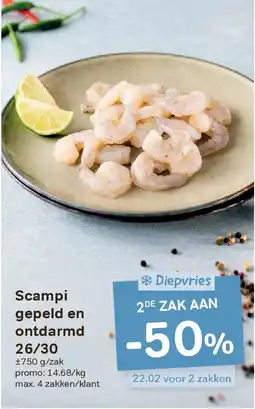 Bon Ap Scampi gepeld en ontdarmd 26/30 aanbieding