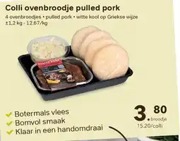 Bon Ap Colli ovenbroodje pulled pork aanbieding