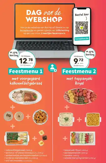 Bon Ap Feestmenu's aanbieding