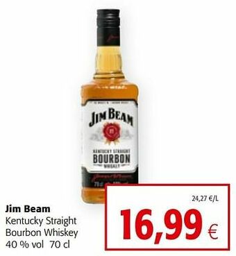 Colruyt Jim beam kentucky straight bourbon whiskey aanbieding