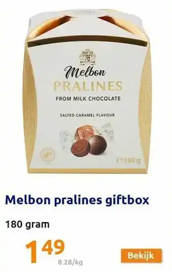 Action Melbon pralines giftbox aanbieding