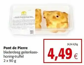 Pont de pierre bladerdeeg geitenkaashoning-truffel