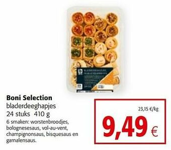 Colruyt Boni selection bladerdeeghapjes aanbieding