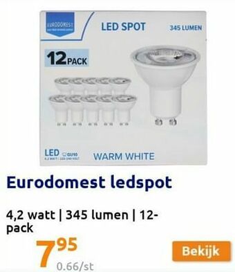 Action Eurodomest ledspot aanbieding