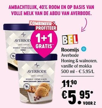 Delhaize Roomijs averbode aanbieding