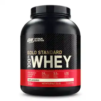 Decathlon 100% Whey Gold Standard - 5 lb (2,27 kg) neutraal Optimale Voeding aanbieding