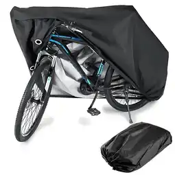Decathlon Fietshoes Waterdicht Beschemhoes Fiets 190x95 cm Scooter Motor Hoes Zwart aanbieding