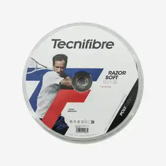 Decathlon Spoel met tennissnaren Razor Soft 1,25 mm zwart 200 m aanbieding