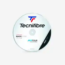 Decathlon Rol met monofilament tennisbesnaring Black Code 1,24 mm 200 m zwart aanbieding