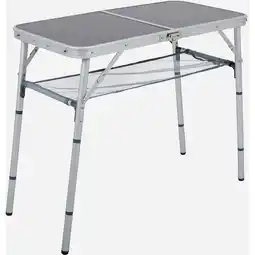 Decathlon Campingtafel Inklapbare tafel Koffertafel Serveertafel 4 hoog Aluminium aanbieding