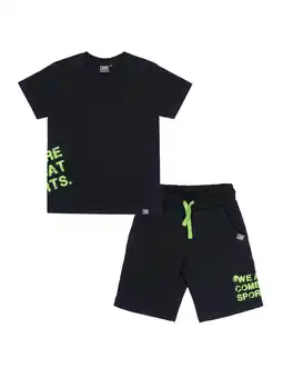 Decathlon Kinderset bestaande uit een katoenen T-shirt en short van Leone Boxing aanbieding