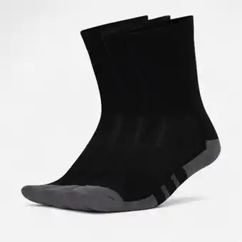 Decathlon Set van 3 paar hoge sokken zwart aanbieding