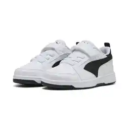 Decathlon PUMA Rebound V6 Lo sneakers voor kinderen PUMA White Black transparent aanbieding