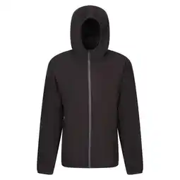Decathlon Heren fleecevest met volledige rits (Zwart/Seal Grey) aanbieding