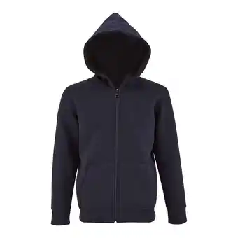 Decathlon Hoodie met volledige rits voor kinderen/Kinderen Stone (Franse marine) aanbieding