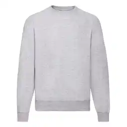 Decathlon Uniseks Klassiek Effen Raglan Sweatshirt voor volwassenen (Heide Grijs) aanbieding