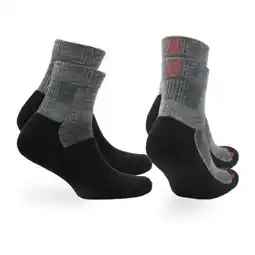 Decathlon 2 Paar - Wandelsokken 60% Merino Wol - Anti-Blaren & Schokdemping Leonardo QTR aanbieding