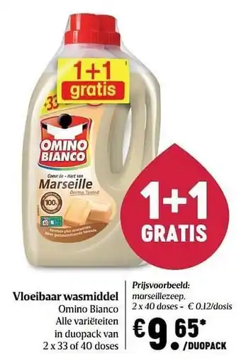 Delhaize Omino bianco marseillezeep aanbieding
