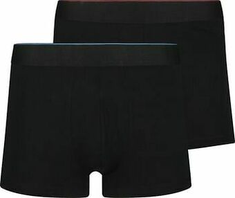 HEMA HEMA Herenboxers Kort Real Lasting Cotton - 2 Stuks Zwart (zwart) aanbieding