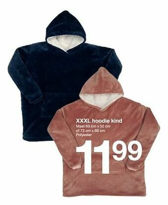 Zeeman Xxxl hoodie kind aanbieding