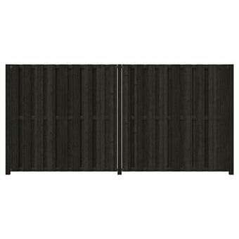 GAMMA Schutting startpakket Tuinscherm Royal antraciet ± 3,8 meter lang aanbieding