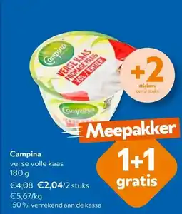 OKay Campina verse volle kaas 180 g aanbieding