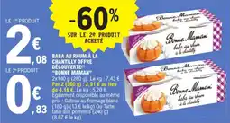 E.Leclerc Baba au Rhum à la Chantilly Offre Découverte Bonne Maman aanbieding