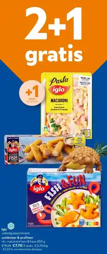 OKay Iglo macaroni ham & kaas 450g aanbieding
