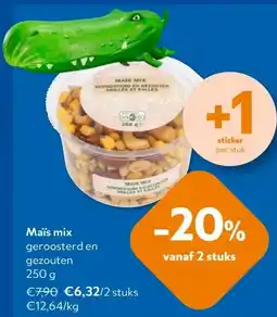 OKay Maïs mix geroosterd en gezouten 250 g aanbieding