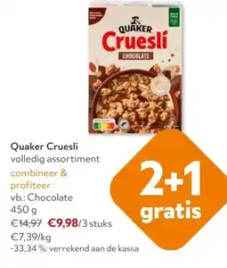 OKay Quaker Cruesli aanbieding