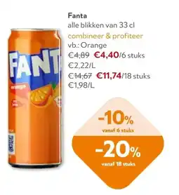 OKay Fanta alle blikken van 33 cl aanbieding