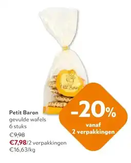 OKay Petit Baron gevulde wafels 6 stuks aanbieding