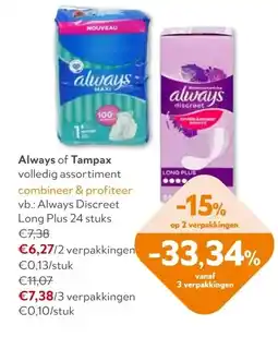 OKay Always of Tampax aanbieding