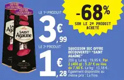 E.Leclerc Saucisson Sec Offre Découverte Saint Agaûne aanbieding