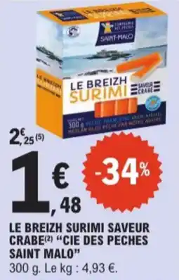 E.Leclerc Le Breizh Surimi Saveur Crabe Cie Des Peches Saint Malo aanbieding