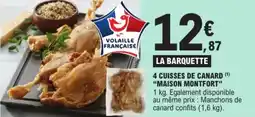E.Leclerc 4 Cuisses De Canard Maison Montfort aanbieding