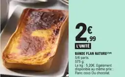 E.Leclerc Bande Flan Nature aanbieding
