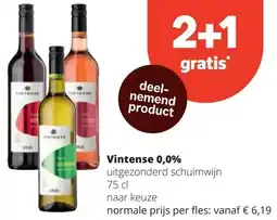 Spar Vintense 0,0% aanbieding